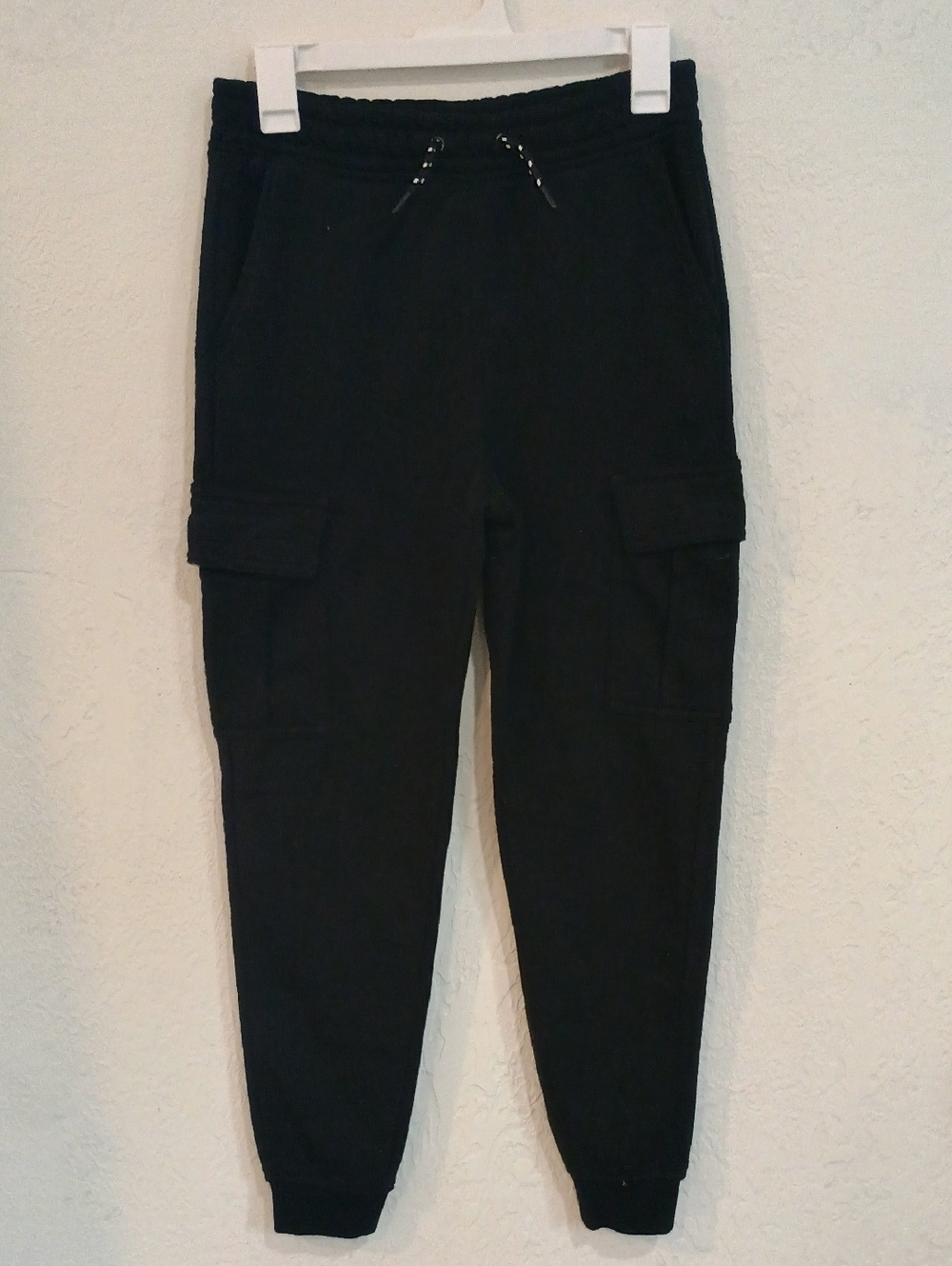 Hype Black Cargo Joggers with Drawstring